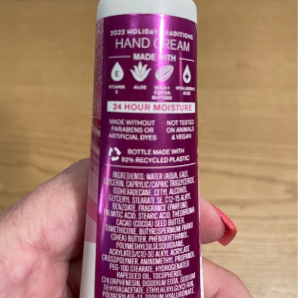 Bath and Body Works Twisted Peppermint Hand Cream 1 Oz 24 Hr Moisture Vegan New - Picture 4 of 4